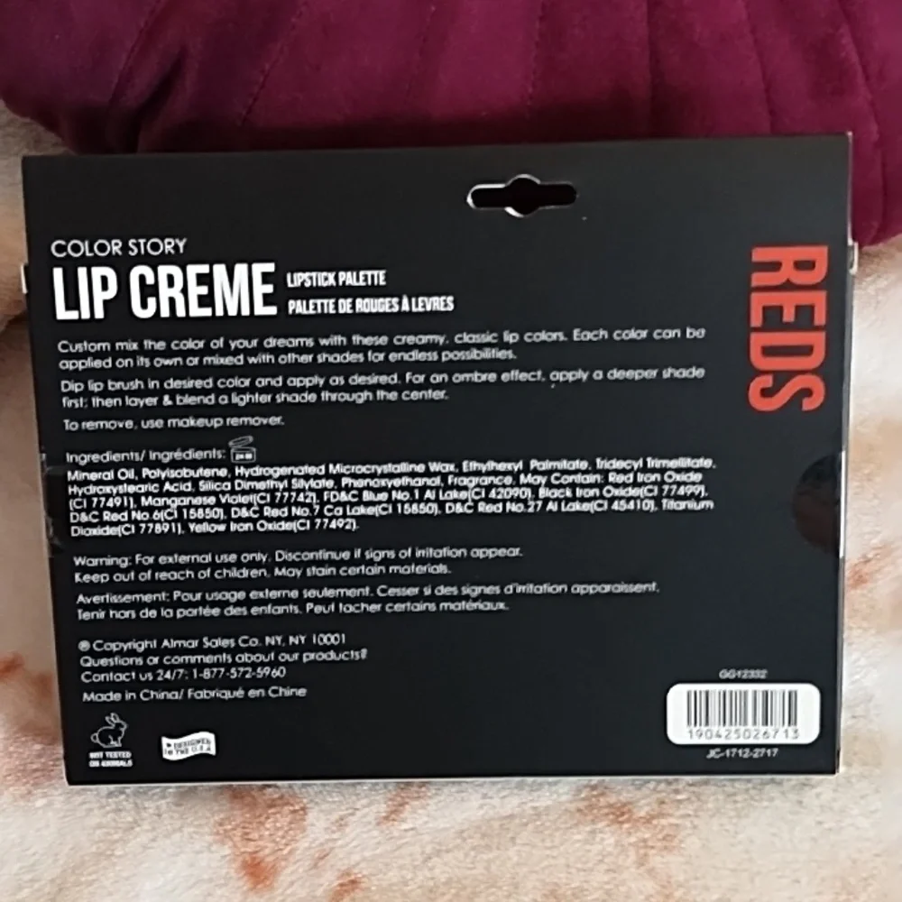 Color Story Lip Creme Palette ♥️ REDS 🍒